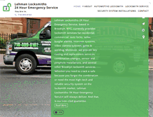 Tablet Screenshot of lehmanlocksmiths.com